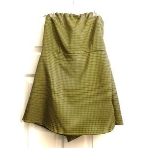 NWT Urban Outfitters Yellow Strapless Romper